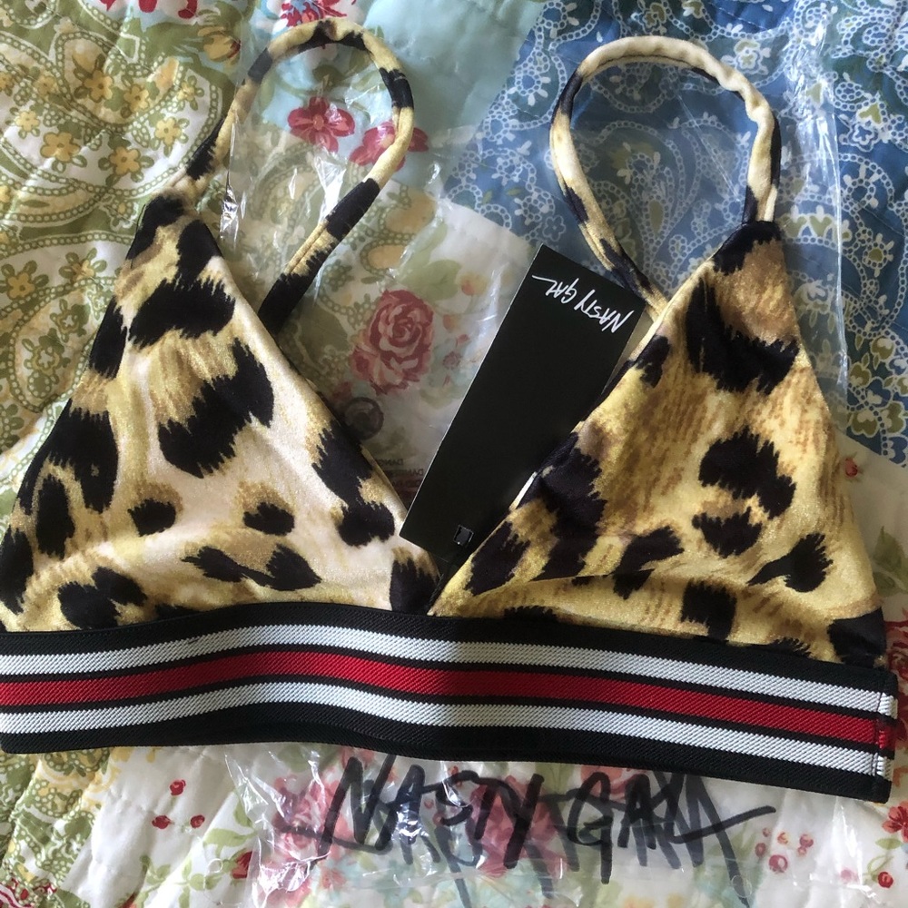 Cheetah print bralette